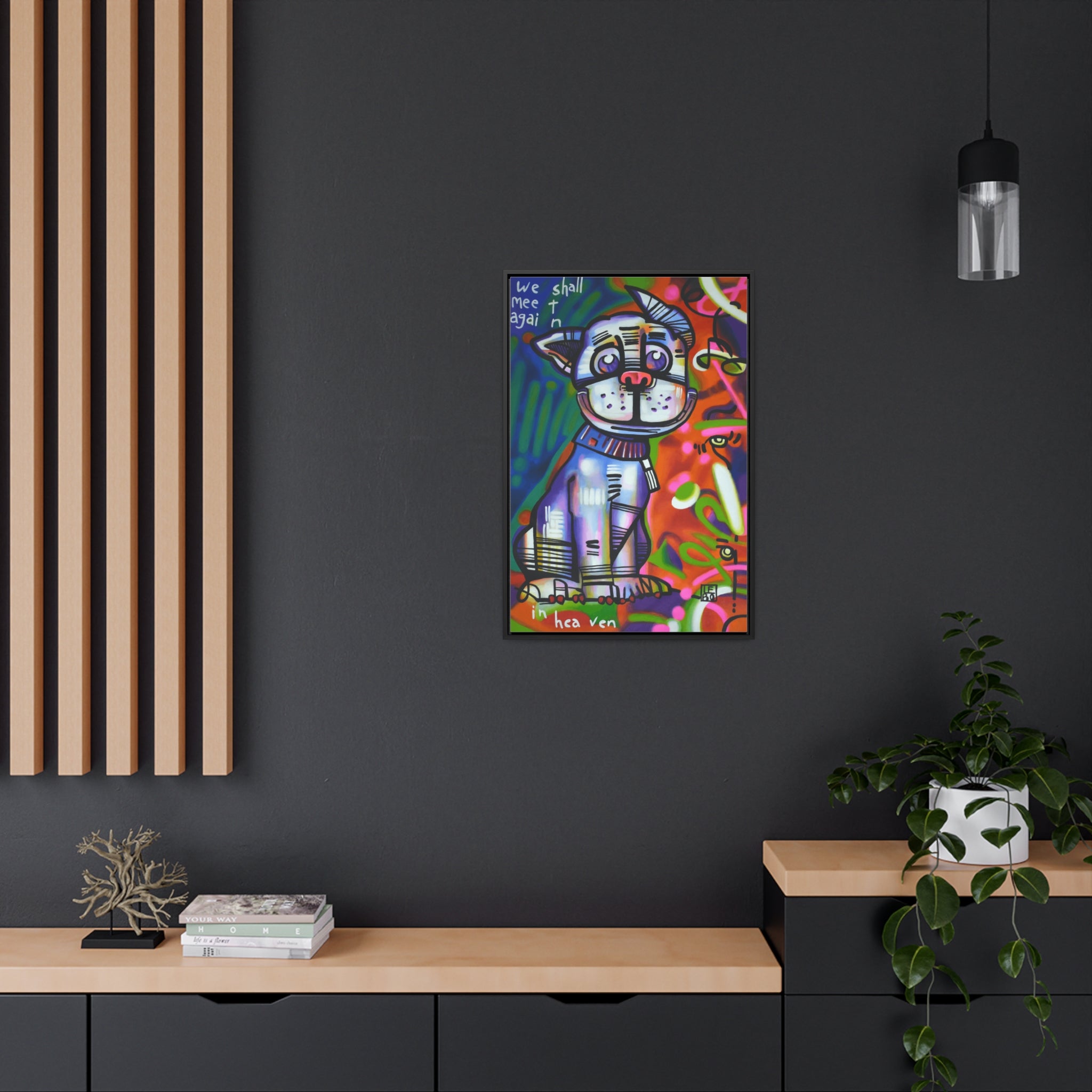 We Shall Meet Again in Heaven - Lebo Framed Premium Gallery Wrapped Canvas